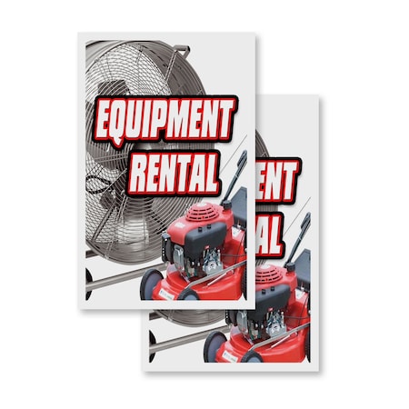 Signmission Equipment Rental, Vinyl Decals Only 24 Inch x 36 Inch, Vinyl Decal, 2PK DSB-2436-2PACK-Equipment Rental