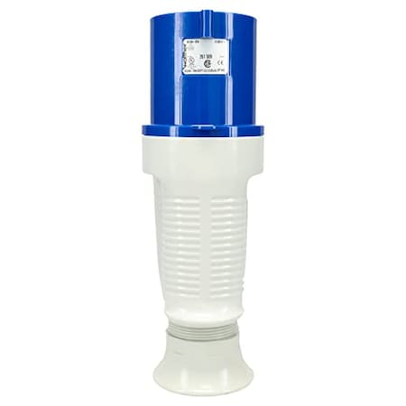 Walther-Werke Pin and Sleeve Plug, 60A, 3Ã¸Y 120/208 or 230, 3 Phase, 3 Pole, Blue, NEMA Not Rated 261509