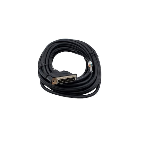 Compucableplususa 25FT DB25 Male to Bare Wire RS232 Serial Pigtail Cable - 28AWG Shielded Open End PVC DBC-25MW-25