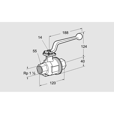 Honeywell Kromschroder VLV, BALL, MAN, AKT 40R160S KS03152355