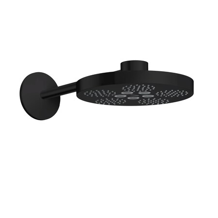Axor ONE Showerhead 280 2-Jet with Showerarm Trim, 1.75 GPM in Matte Black 48482671