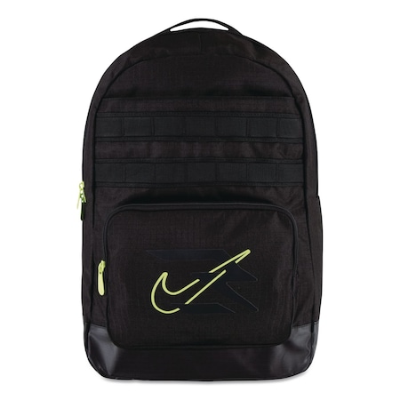 3Brand Russell Wilson Nike Pro Laptop Backpack, Fits Devices Up to 17", 13 x 7 x 19, Black/Green 9AT047-023