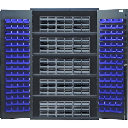 Quantum Storage Systems SPECIALTY CABINET W/15 QICS & 128 BINS QSC-QIC64BL