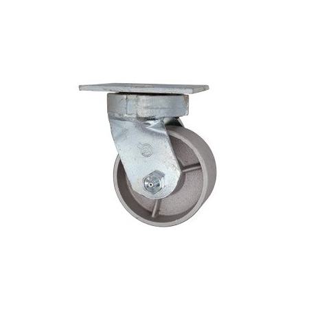 Service Caster 4 Inch Kingpinless Semi Steel Wheel Swivel Top Plate Caster SCC-KP30S420-SSR
