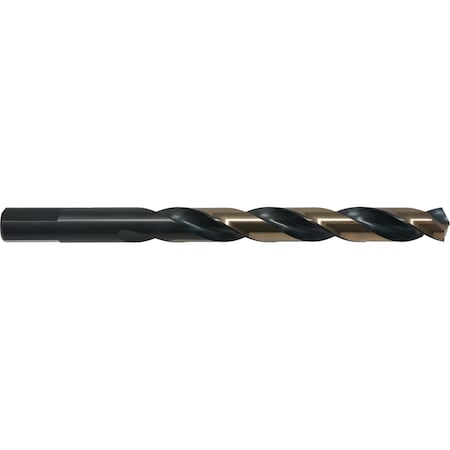 Cle-Line 135 Degree Heavy-Duty Jobber Length Drill Cle-Line 1878 Black & Gold HSS RHS/RHC No 7 C18060