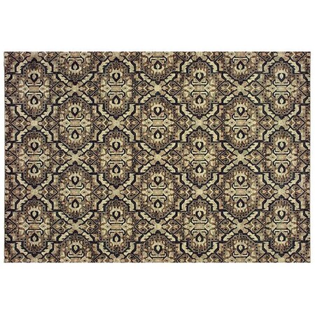 Oriental Weavers Raleigh Indoor Casual Geometric Rectangle Area Rug, Brown 9 ft. 10 in. x 12 ft. 10 in. R4927K300390ST