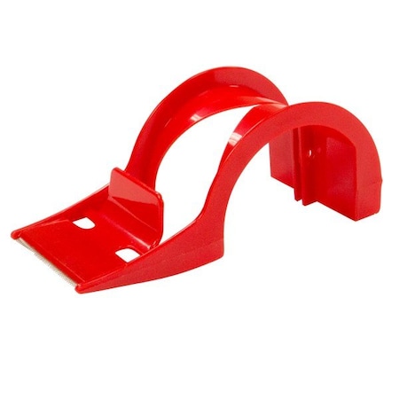 Intertape Tape Dispenser, 2 in Max. Tape Width, 3 in Tape Core Dia., Clam Shell, Plastic, Red DISPCST