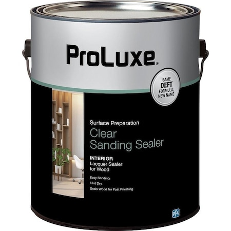Proluxe Sanding Sealer, Satin, Liquid, Clear, 1 gal PLX015/01