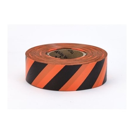 Mutual Industries FLAGGING TAPE ORANGE BLACK STRIPE, 12PK 16002-4591-1875