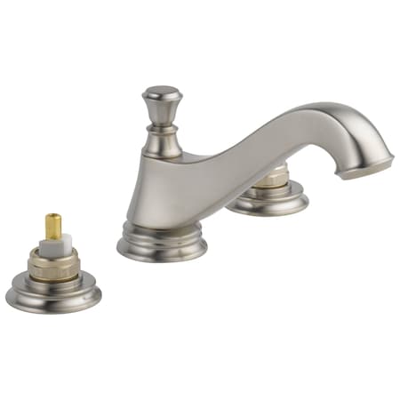 Delta 3-hole 6-16" installation Hole Widespread Lavatory Faucet, Stainless 3595LF-SSMPU-LHP