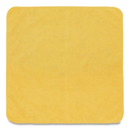 Rubbermaid Commercial Microfiber Cleaning Cloths, 16 x 16, Yellow, PK24 1820584
