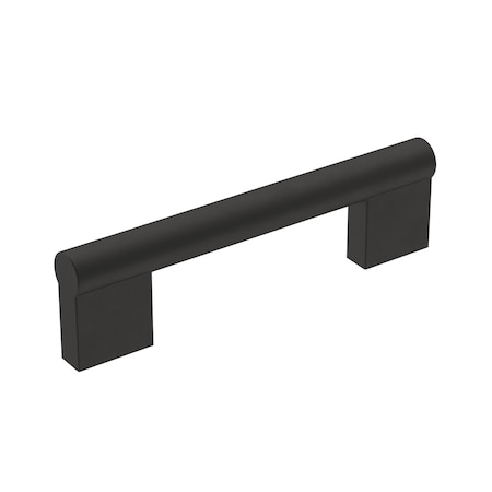 Amerock Versa 3-3/4 inch (96mm) Center-to-Center Matte Black Cabinet Pull, 25PK 25VMP36912FB