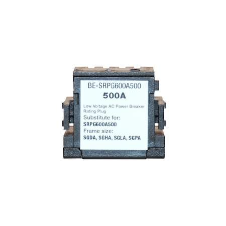 Brah Electric , replacement Spectra rating plugs rated for 500A, 600A sensor - SGDA, SGHA, SGLA, SGPA BE-SRPG600A500
