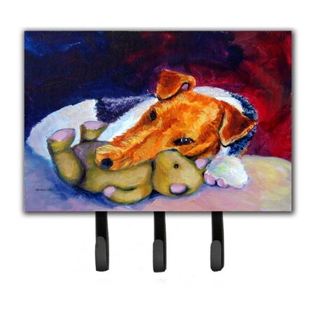 Carolines Treasures Fox Terrier And Teddy Bear Leash and Key Holder 7355TH68