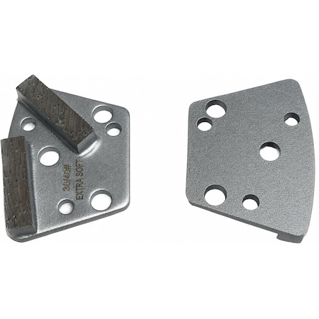 Vantage Product Diamond Grinding Disc for Trapezoid Grinders, 2 Bar Segment, 30/40 Grit, Extra Soft Bond M-TQC10-2B3040-XS