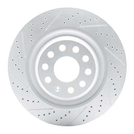 Dynamic Friction Co DFC Geoperformance Rotor - Drilled and Slotted 830-26006L