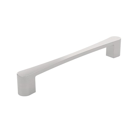 Richelieu Kent Collection 6 5/16-inch (160 mm) Brushed Nickel Modern Rectangular Cabinet Pull BP7470160195