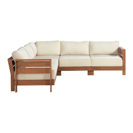 Alaterre Furniture Barton Weather-Resistant Outdoor Sectional with Stain-Resistant Cushions 80-OUTD-WD-SECT