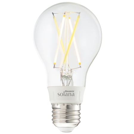 Bulbrite Solana Smart LED Wifi Light Bulb, A19 / E26 Base, 5.5W, 2200K-6500K, Clear Finish 1- PK 290110