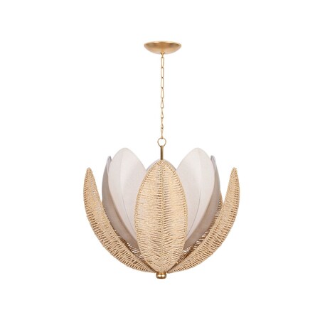 Corbett Lighting Costa Brava 10 Light Chandelier in Vintage Gold Leaf 513-36-VGL