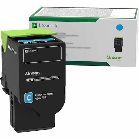 Lexmark Return Program Extra High-Yield Toner, 5,000 Page-Yield, Cyan 78C1XC0