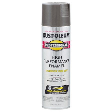 Professional 15 Oz Rust-Oleum Machine Gray High Performance Enamel Spray Paint 7587838