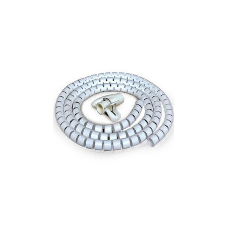 Cable Wholesale Cable Wrap, 1.18 in Inside Dia., 5 ft, White 30SL-09130