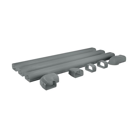 Mrcool Line Cover, 4 ft L, Gray MLG450-G