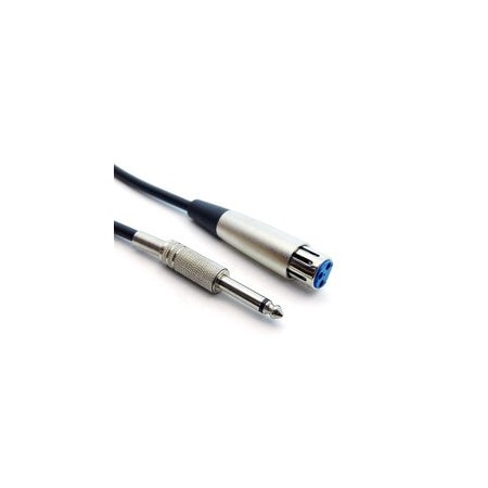 Swe-Tech 3C XLR Female to 1/4 Inch Mono Male Audio Cable, 6 foot FWT10XR-01506