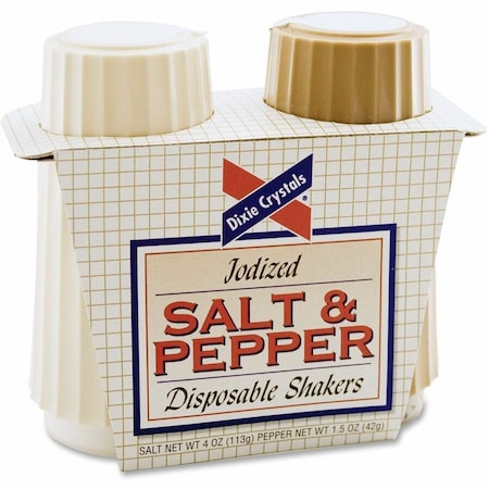 Diamond Crystal Dixie Crystals Salt  Pepper Shakers Set, Beige, 2PK MKLSN16010
