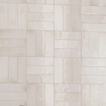 Apollo Tile Antiek 2.58 in. x 7.9 in. Glossy White Ceramic Subway Wall and Floor Tile 5.38 sq. ft./case, 38PK MOD88WHT258A