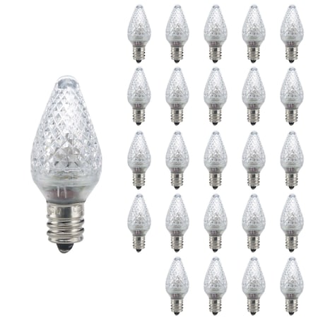 Bulbrite 5-Watt Equivalent Clear C7 Dimmable with (E12) Candelabra Screw Base LED Light Bulb, 2700K, 25PK 862028