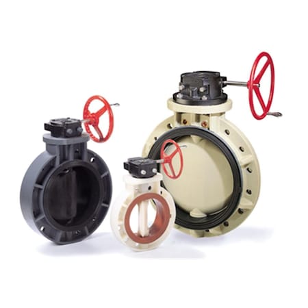 American Valve P21 6 6 in. PVC EPDM Liner Butterfly Valve P21 6"