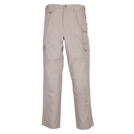 5.11 Tactical Pants, S, Khaki, 100% Cotton Canvas 74251ABR-055-28-36