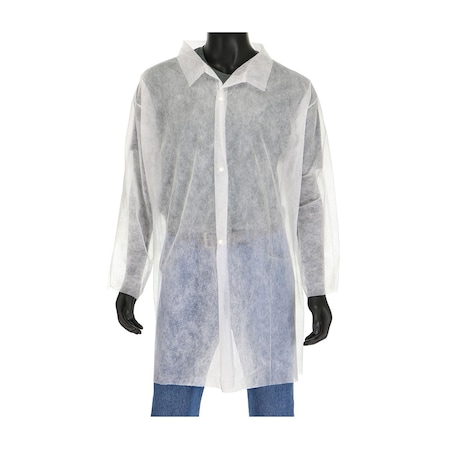 Pip Standard Weight 20 GSM SBP Lab Coat, No pockets, 30PK 3511/XXXXXL
