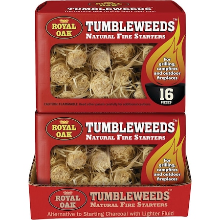 Royal Oak Red Box Tumbleweeds All Natural Odorless Fire Starter, 16PK 205-228-448