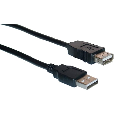 Cable Wholesale USB 2.0 Extension Cable, Black, Type A Male to Type A Female, 6 foot 10U2-02106EBK