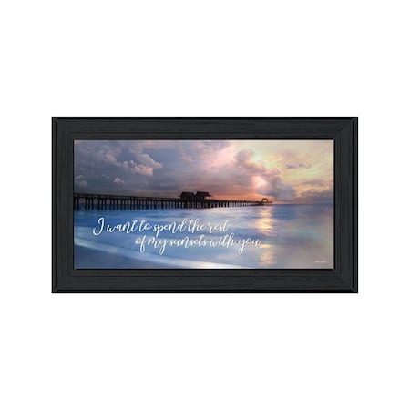 Homeroots Rest of My Sunsets Black Framed Print Wall Art 529997