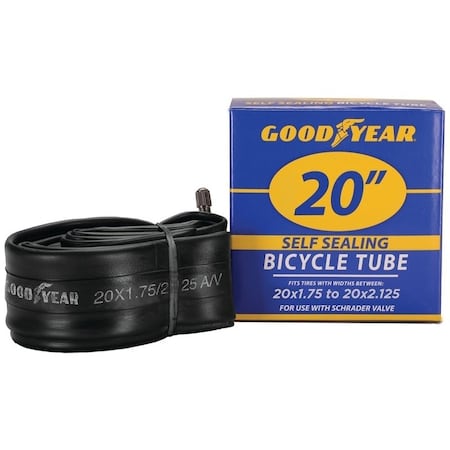 Kent Bicycle Tube, Self-Sealing, For: 20 x 1-3/4 to 2-1/8 in W Bicycle Tires 91085