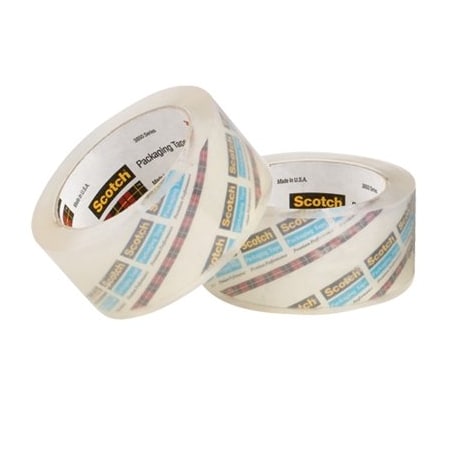 Bubblefast 2'' x 55 yds. 3.1 mil Crystal Clear Scotch Heavy-Duty Shipping Packaging Tape 3850, 12PK BFT9013850
