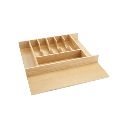 Rev-A-Shelf Drawer Insert, Maple Wood, Natural Maple, 20.63 in W, 2.88 in H, 22 in D 4WCT-3