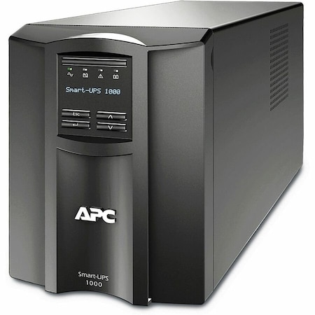 Apc Smart UPS, 1000VA, Line Interactive, Out: 120V AC In: 120V AC SMT1000C