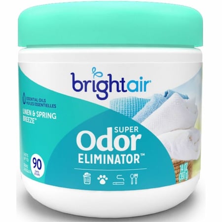 Bright Air Super Odor Eliminator, Linen & Spring Breeze Scented, 14 fl oz 901046