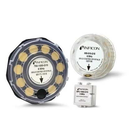 Inficon Quartz Crystal, 6 MHz, Alloy, PK10 750-1002-G10