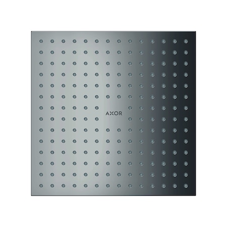 Axor ShowerSolutions Showerhead 250 Square 2-Jet, 1.75 GPM in Polished Black Chrome 35315331