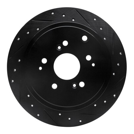 Dynamic Friction Co BRAKE ROTOR DRILLED AND SLOTTED BLACK 633-59044R