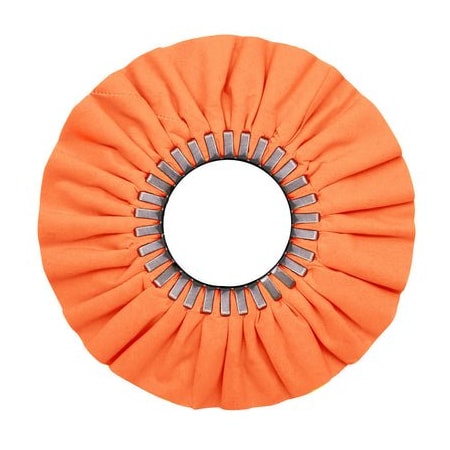 Renegade Products Usa 9 Inch, Orange, No Center Plate Case Pack Airway Buffing Wheels, Bulk Deal, 5PK FAW9NCPOTX5PAK