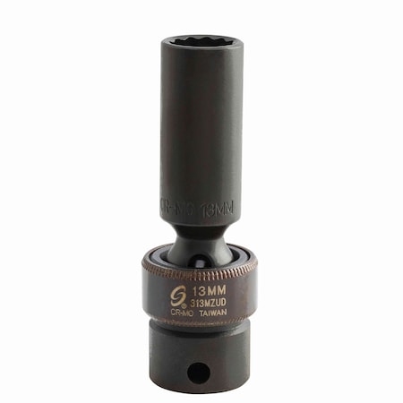 Sunex 3/8 inDr13Mm 12Pt Met Sp Univ Sc 313MZUD