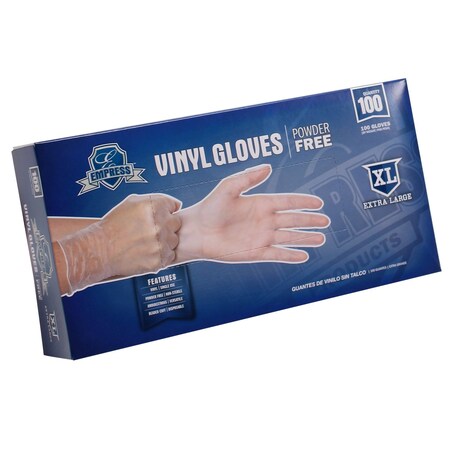 Empress Vinyl Glove Powder Free Extra Large, 1000PK EVPFXL4004