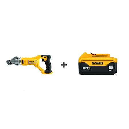 Dewalt Shear, 20V DC, 2,450 spm DCS496B/DCB205